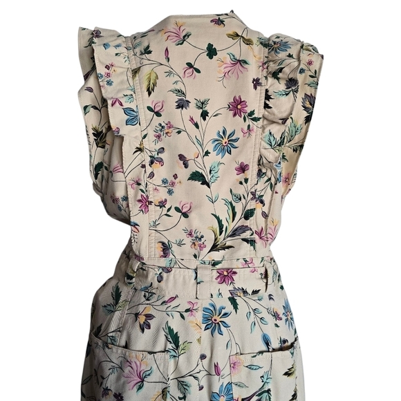 Anthropologie Violet Ruffled Utility Jumpsuit, Size 4 - Picture 10 of 15